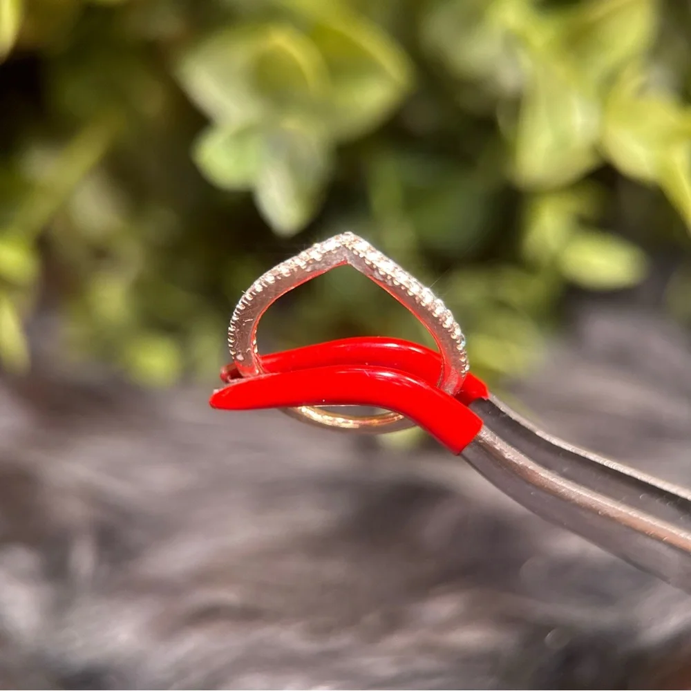 Pandora Rose‎ Gold V-Shape Pavé Band